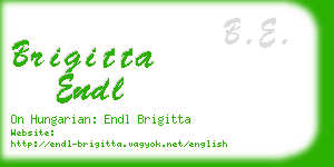 brigitta endl business card